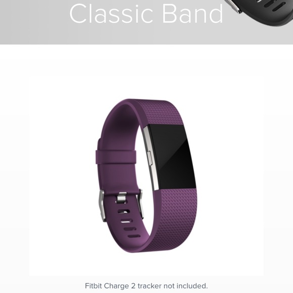 accessories fitbit charge 2 purple band size l poshmark fitbit charge band size